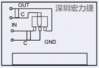 圖3：降壓電路的PCB設(shè)計(jì)示例。