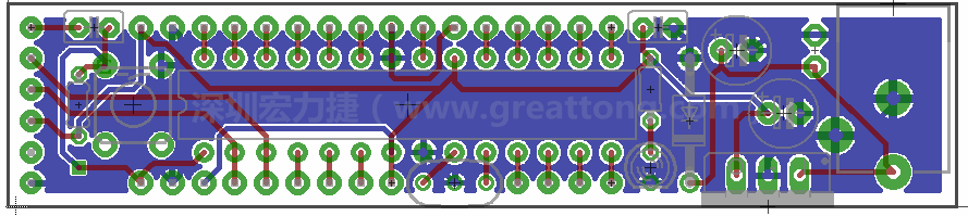 以上就是布線的所有步驟了。接下來就只剩下絲?。╯ilk-screen）、建立Gerber檔跟drill檔和送去印刷電路板廠制作的步驟。