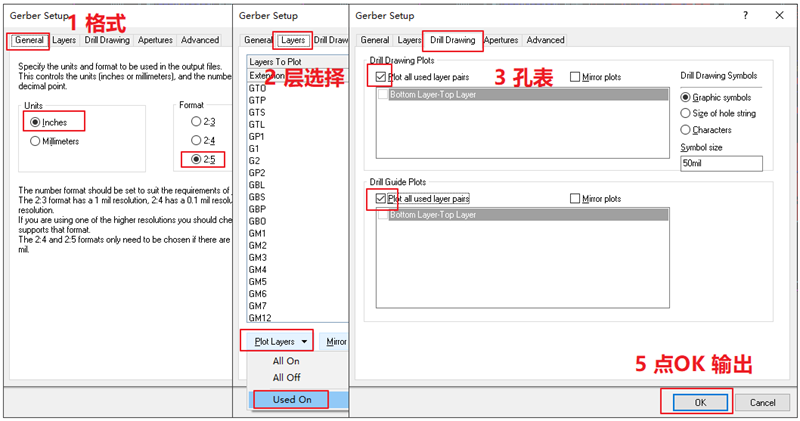 輸出Gerber部分，F(xiàn)ile下選擇 Gerber Files